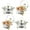 Gold, variant on Lumiparty Chafing Dish Buffet 4 Pack, 5QT Stainless Steel Round Chafers and Buffet Warmers Sets for Buffet with Glass Lid & Lid Holder, for Parties, Events, Wedding, Camping, Dinner, Silver