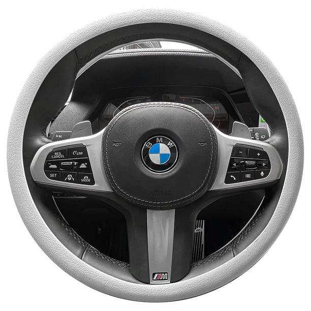 Funda de silicona para volante de coche para hombre y mujer, moda de verano, funda de mango antideslizante que absorbe el sudor, universal, fina y suave para las cuatro estaciones