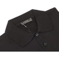thumbnail image 2 of Mens PRINCELY Soft Merinos Wool Sweater Knits Lightweight Polo 1011-40 Black, 2 of 6