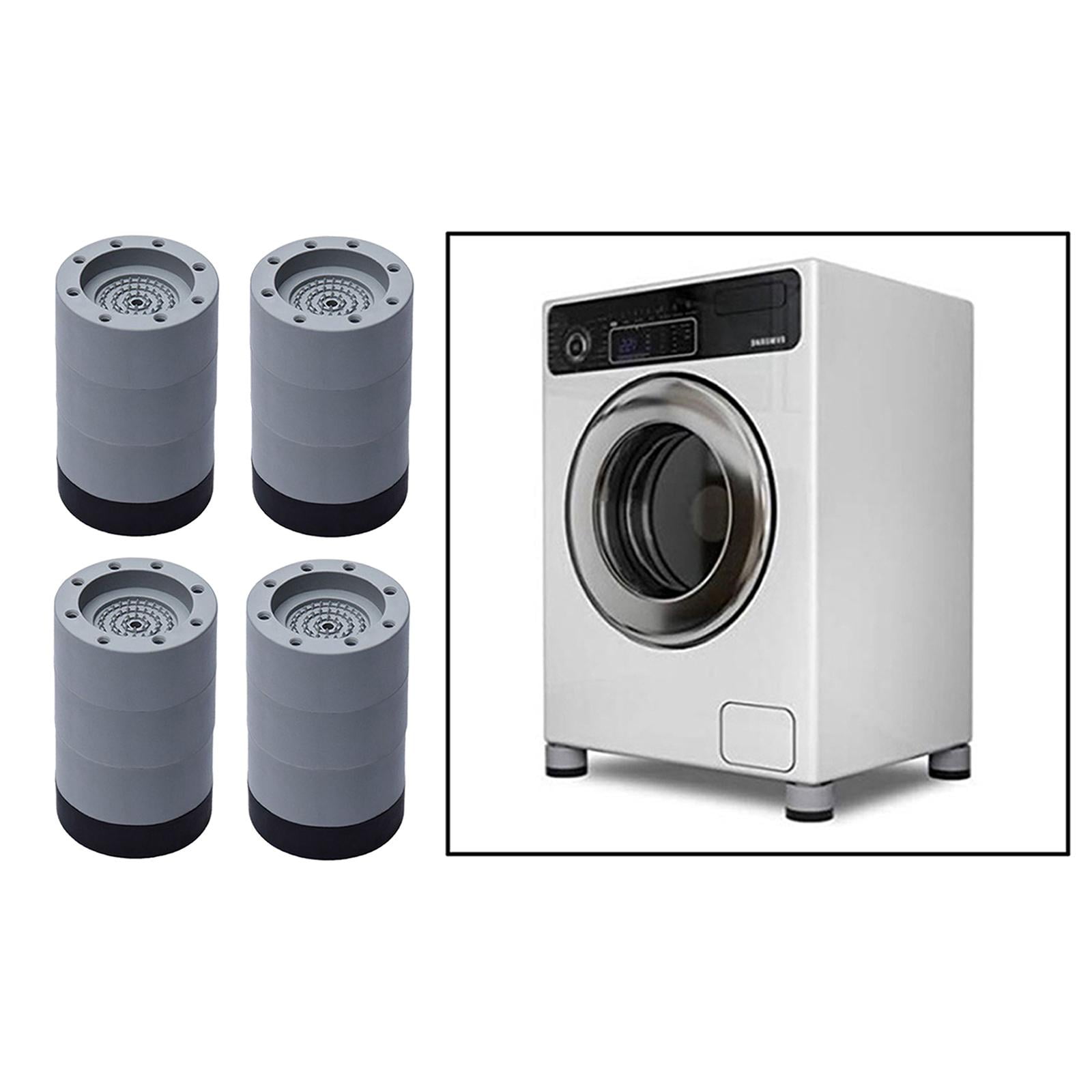 WLPZXP 4Pc Anti Vibration Pads Washer & Dryer Pedestals Fit All Machines Protects Floor Gray 8.5cm