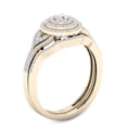 thumbnail image 2 of Imperial 1/2Ct TDW Diamond 10k Yellow Triple Halo Bridal Set (H-I, I2), 2 of 4