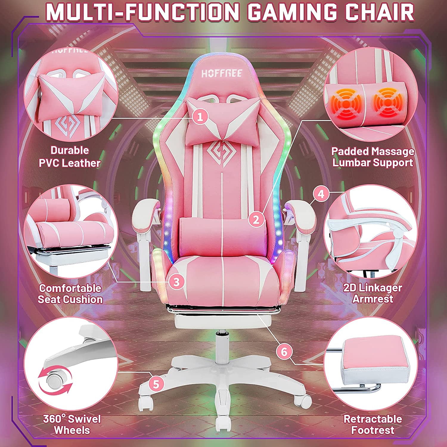 Under Desk Foot Rest Ergonomic Foot Rest Comfortable Compact for Home  Gaming Pink - AliExpress
