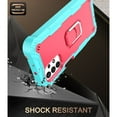 thumbnail image 3 of Case for Samsung A32 5G Case, Galaxy A32 Case, Allytech Slim Fit Rugged 3-Layer Shockproof Protection Hybrid Kickstand Phone Case Cover for Samsung Galaxy A32 5G[NOT for 4G], Green + Rose, 3 of 6
