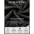thumbnail image 5 of DOKOTOO Women's High Waisted Jeans Stretchy Comfort Fit Flared & Straight Leg Trendy Raw Hem Loose Fit 90s Retro (Plus Size Available), 5 of 9