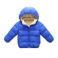 thumbnail image 3 of Jandel Winter Children Hooded Down Padded Parkas Kids Thicken Fleece Jackets Girls Boys Warm Coat Outerwear Overcoat, 3 of 5