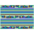 thumbnail image 1 of Ahgly Company Machine Washable Indoor Rectangle Transitional Deep Periwinkle Purple Area Rugs, 4' x 6', 1 of 7
