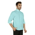 thumbnail image 3 of Bestman Formal Front Button Placket Solid Shirts For Mens Long Sleeve Regular Fit Shirt, 3 of 7