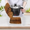 thumbnail image 4 of Tiger Skin Texture Oven Gloves And Pots Stand Set Oven Gloves And Pot Racks Pot Racks And Oven Gloves Set, 4 of 9