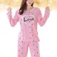 thumbnail image 1 of KAKOWELY De Casual De Para Mujer Pijama Rosa Con Manga Larga Y, 1 of 8
