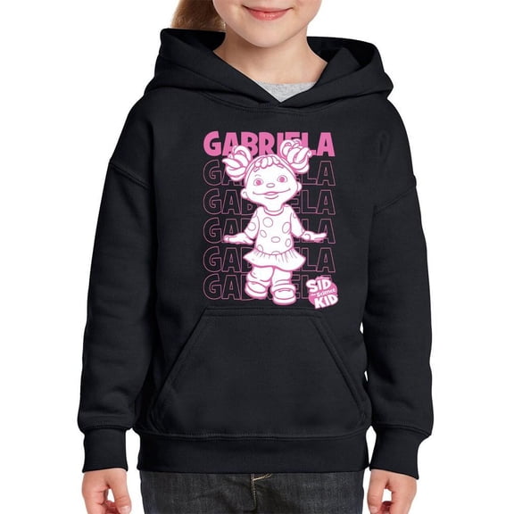 Playful Gabriela Sid the Science Kid Fun Character Graphic Youth's Hoodie