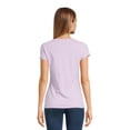 thumbnail image 4 of No Boundaries Scoop Neck Tee with Short Sleeves, 1 or 3-Pack, Women’s, 4 of 5