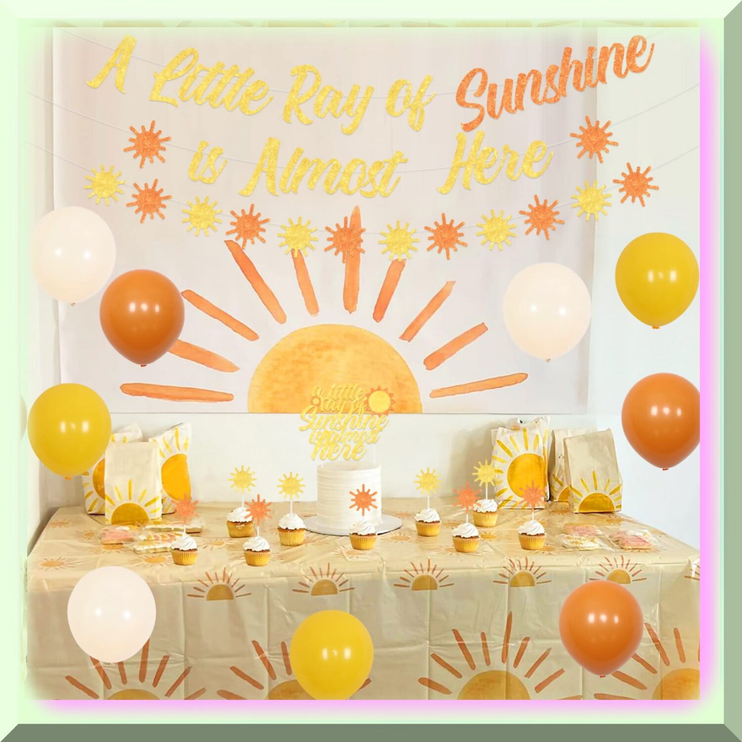 Banner Per Seggiolone Per Il 1° Compleanno: 'You Are My Sunshine', Decorazione Festa Bimbo