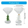thumbnail image 3 of HLONK Creative Christmas Themed Glassware Cocktails Drinking Glass Martinis Drinkware, 3 of 16