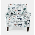 thumbnail image 2 of Jofran Baxter Puppy Upholstered Classic Traditional Accent Chair, 2 of 6