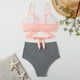thumbnail image 1 of Conjuntos De Bikini De Cintura Alta Conjuntos de bikini de cintura alta para mujer Traje de baño sexy de ropa de playa simple dividida (Rosa claro L) Cgtredaw Para estrenar, 1 of 6