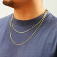 thumbnail image 4 of Nuragold 10K Real Yellow Gold Cuban Curb Link Chain Necklace 16"-30" (2mm-7.5mm) Italian Jewelry for Men & Women, 4 of 21