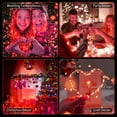 thumbnail image 4 of chalian 20 Pack LED Fairy Lights Battery Operated,3 Features Blinking Slowly Blinking & just on 7FT 20 LED Waterproof Mini Twinkle String Lights for Wedding Party Christmas Decorations,red, 4 of 14