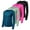 Set 2, variant on 4-Pack: Women's Dry-Fit Long-Sleeve V-Neck Athletic Workout Shirt (Available in Plus Size)