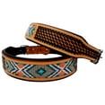 thumbnail image 2 of XSmall 9''- 13'' Dog Puppy Collar Genuine Cow Leather Padded Canine  60117, 2 of 2