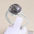 thumbnail image 6 of Earth Gems Jewelry Tourmaline Quartz Ring Sterling Silver Ring Silver Handmade Ring for Women, 6 of 6