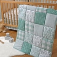 thumbnail image 5 of The Peanutshell Nursery Crib Bedding Set for Baby Girls and Boys, Sage, 3 Pieces, 5 of 6