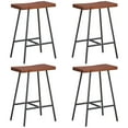 thumbnail image 1 of Giantex 24 Inch Height Industrial Saddle Stool, Backless Counter Bar Stool, (4), 1 of 7