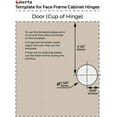 thumbnail image 5 of Berta 1 1/2" Overlay 105 Degree Face Frame Cabinet Hinges (60 Pack), 5 of 6