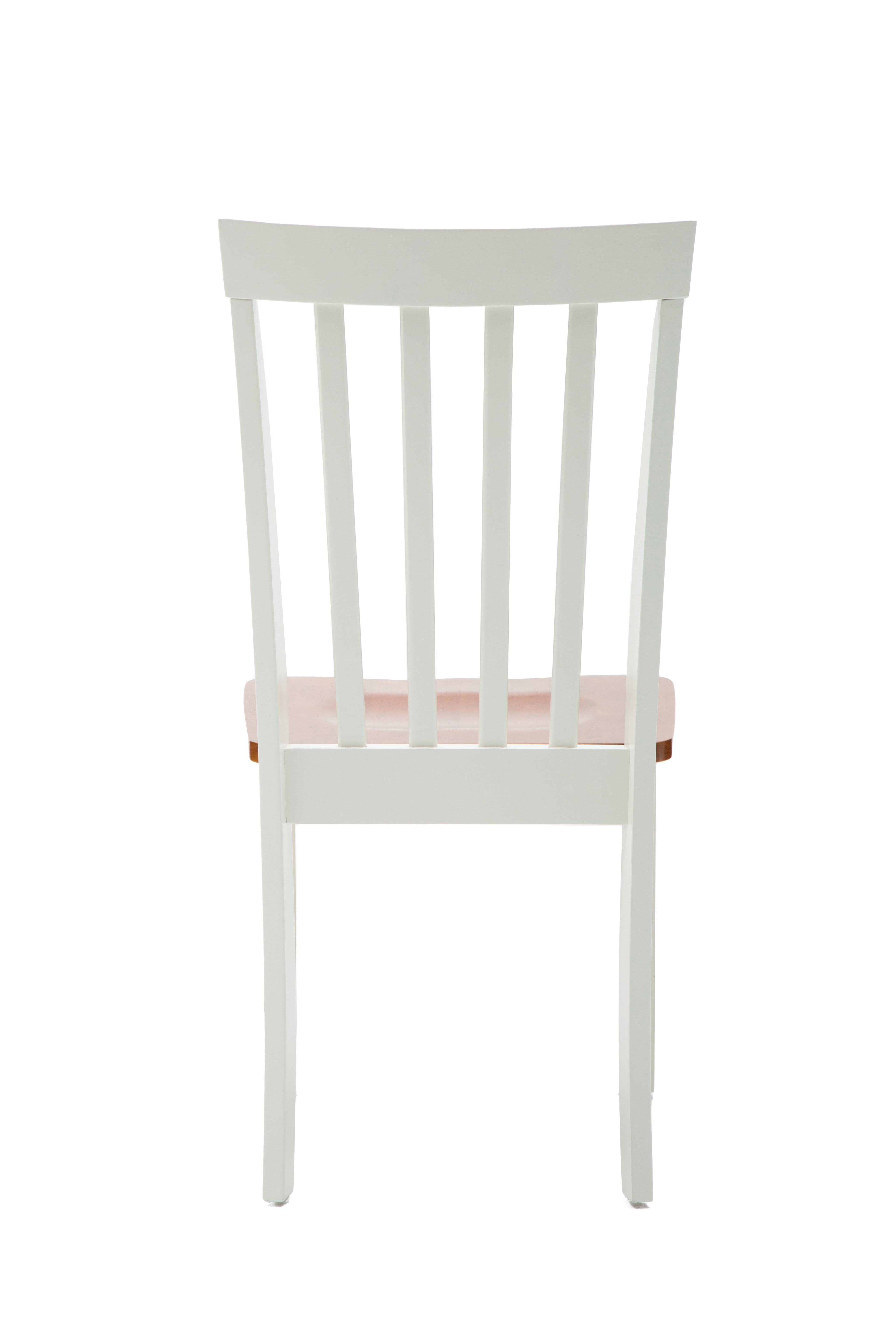 Boraam Bloomington High Back Wood Dining Room Chairs, Set of 2, Cream/Honey Oak Finish