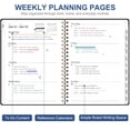 thumbnail image 2 of SUOSDEY Planner 2027,Weekly Monthly Planner Calendar Notebook with Tabs(Jan-Dec.2027,6.3"x8.5"), 2 of 6
