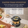 thumbnail image 3 of Cocedor de huevos Elite Gourmet EGC1215B inoxidable con capacidad para 14 huevos, 3 of 8