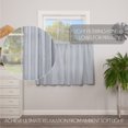 thumbnail image 2 of VHC Brands Sawyer Mill Blue Window Tier Set Country Kitchen Curtains Farmhouse Cafe Style Striped Pattern 36x36, 2 of 8