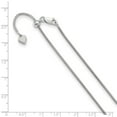 thumbnail image 2 of Auriga Fine Jewelry 925 Sterling Silver Adjustable 1.4 mm Snake Chain Necklace for Women 22", 2 of 5