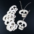 thumbnail image 5 of 10pcs Wooden Embellishments Halloween Decoration Skull Pattern Pendant with Hemp Ropes, 5 of 5