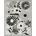 thumbnail image 4 of Nourison Aloha Indoor/Outdoor Black White 7'10" x 10'6" Area Rug, (8x11), 4 of 9
