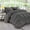 Dark Grey, variant on DNG Creations 3 Piece Luxury Pinch Pleated Comforter Set Premium 800 Thread Count 100% Egyptian Cotton-Twin/Twin XL Size, Solid Dark Grey Color
