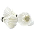 thumbnail image 2 of PZ & RV Badminton Feather Shuttlecocks , White Feather A5 - Speed 77 | Pack Of 3 For Beginner To Professional Players, 2 of 4