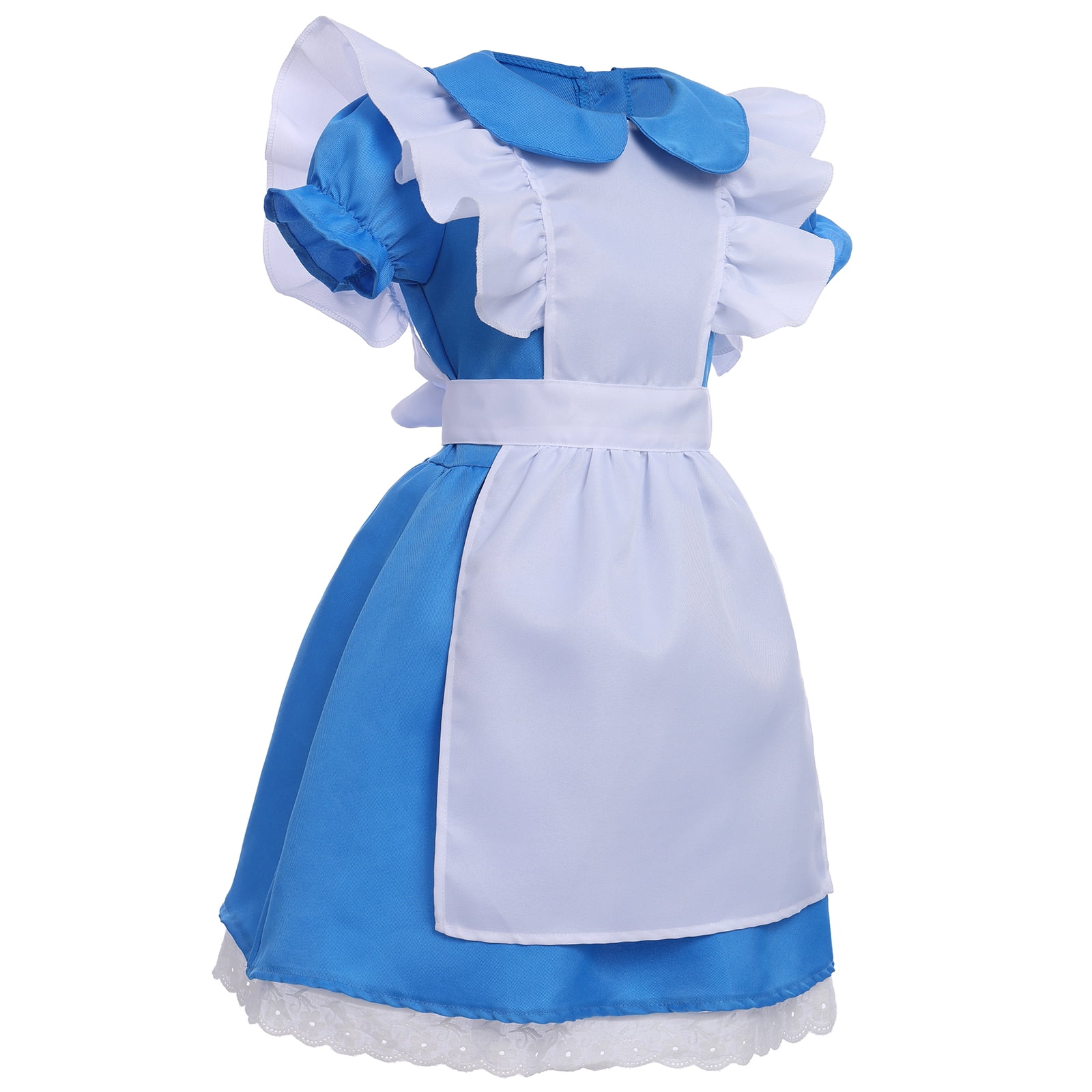 IBTOM CASTLE Costume da Regina di Cuori per Bambini Alice nel Paese Delle  Meraviglie Vestito Blu con Grembiule Halloween Carnevale Ragazza  Principessa Costume Cosplay Blu cielo 12 mesi : : Giochi e