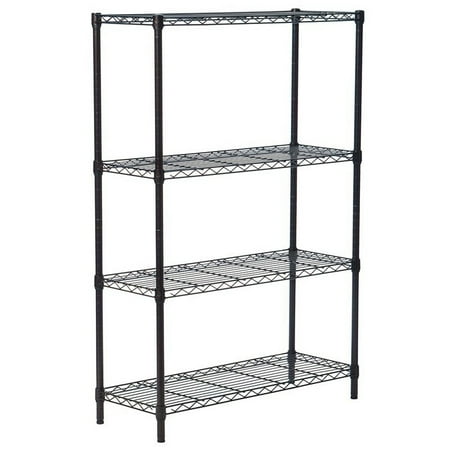 

Wire Shelving Unit 4 Tier Utility Rack Storage Metal Shelf Garage Organizer
