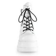 thumbnail image 3 of Mepaouo Platform Ankle Boots for Women High Heel Goth Combat Boots Motorcycle Wedges Boots, 3 of 5