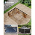 thumbnail image 3 of Gaderth 12x16 ft Hardtop Gazebo Sunroom,All-Season Outdoor Room with Aluminum Frame,Enclosed Patio Solarium with Polycarbonate Sliding Doors & Double Roof for Backyard,Deck,ship in 10 boxes, 3 of 7