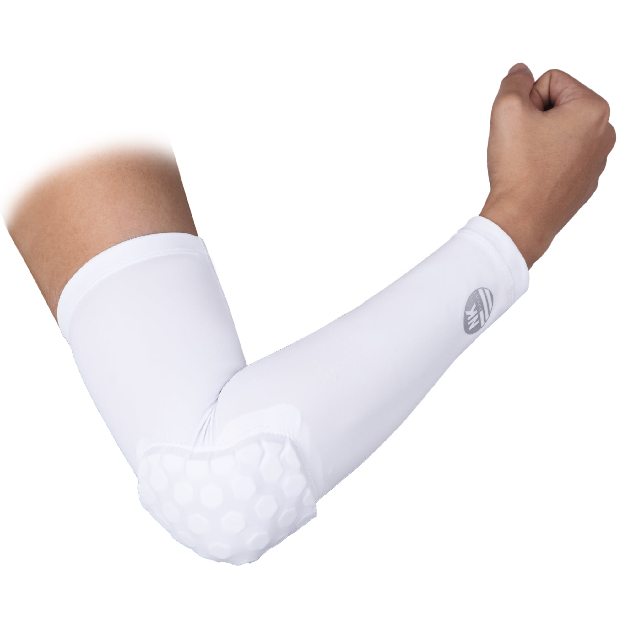 Child Adult Sport Basketball Honeycomb Pad Arm Hand Elbow Sleeve Brace Support