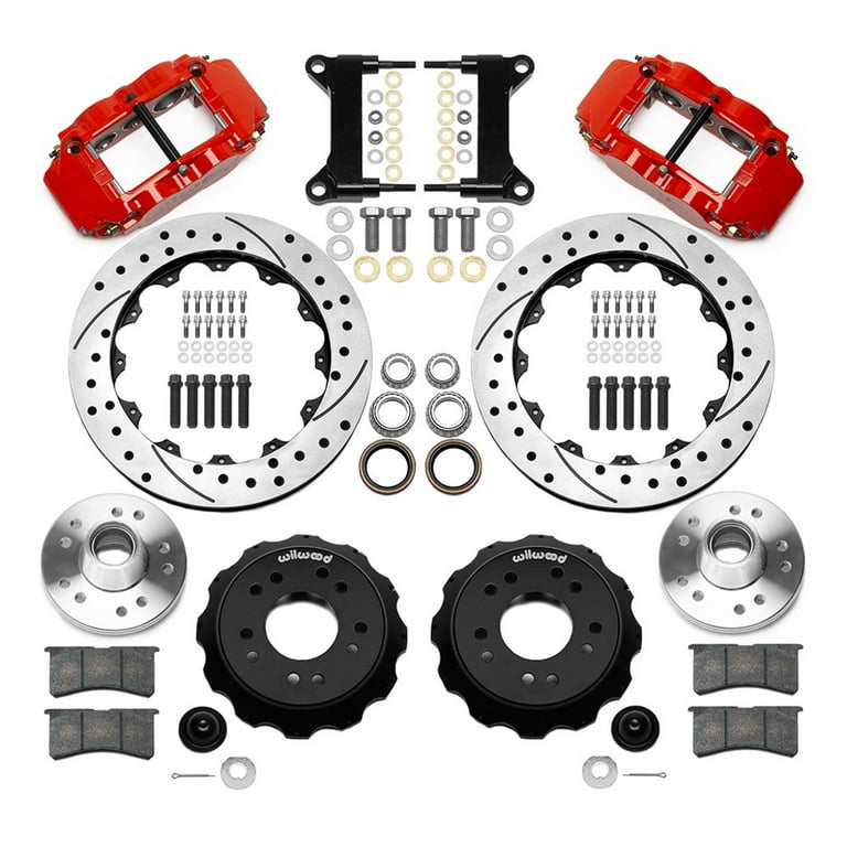 Wilwood Brake Kit Front GM C1500 88-98 5 Lug 13.06in Rotor w/Red Caliper Wilwood Brake Kit Front GM C1500 88-98 5 Lug 13.06in Rotor w/Red Caliper