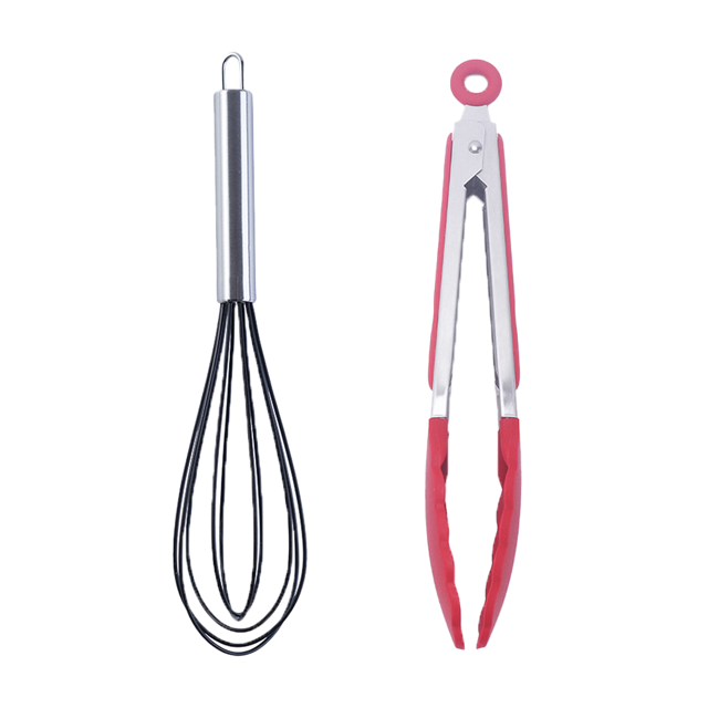 Juego de utensilios de cocina antiadherentes, accesorios de silicona y acero inoxidable para cocinar y hornear