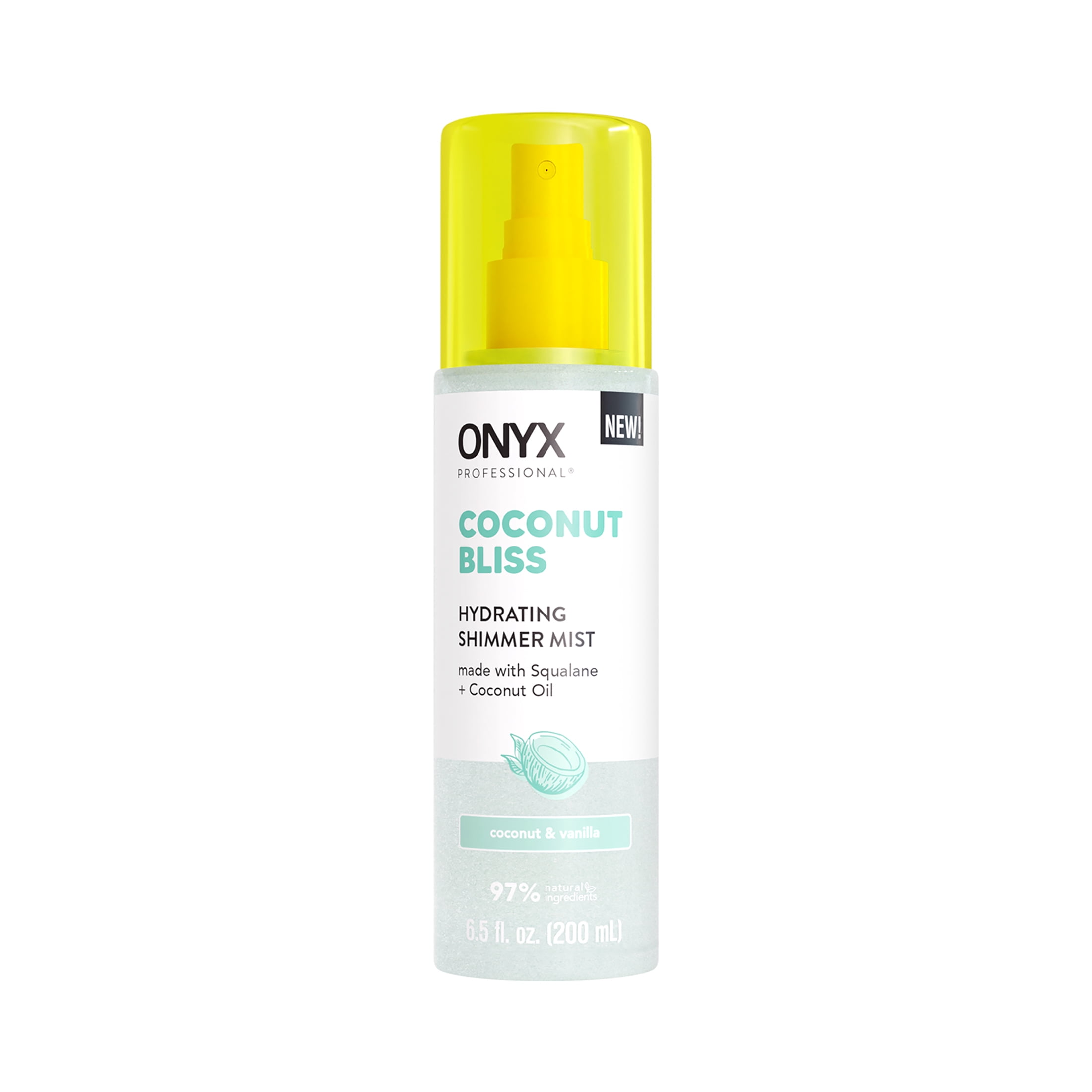 ONYX Professional Hydrating Shimmer Body Mist, Coconut Bliss, 6.5 fl oz.