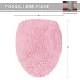 thumbnail image 5 of HOME WEAVERS Waterford Collection Cotton Toilet Lid Cover, 18" x 18", Pink, 5 of 9