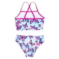 thumbnail image 5 of YONGHS Girls 3 Piece Rash Guard Tankini Set Floral Bikini with Long Sleeve Zip Shirt Swimwear Bathing Suit Butterfly 8, 5 of 7