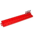 thumbnail image 2 of facefd Socket Organizer Holder Rack Sleeve Storage Bracket Tool Box Rail Tray Red Imperial L, 2 of 9