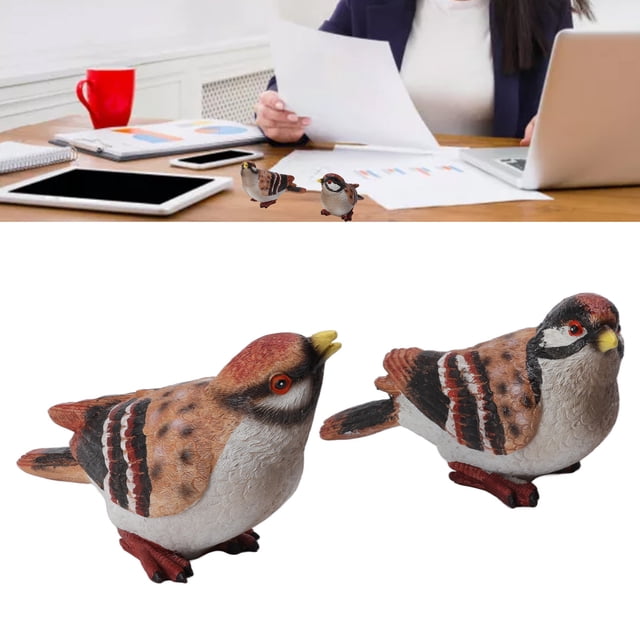 Artesanías Decorativas De Pájaros, Adorno De Pájaro A Prueba De Putrefacción, Artesanía Exquisita Colorida Para Oficina