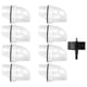 thumbnail image 1 of Chicken Feeder 8 Ports and 1 Hole Saw Rain Proof Poultry Gravity Automatic Feed Kit for Chicken and Duck White, 1 of 2