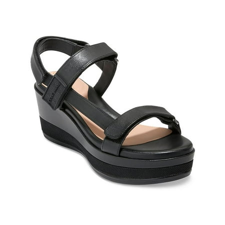 

Cole Haan Womens Grand Ambition Ayer Faux Leather Strappy Platform Sandals